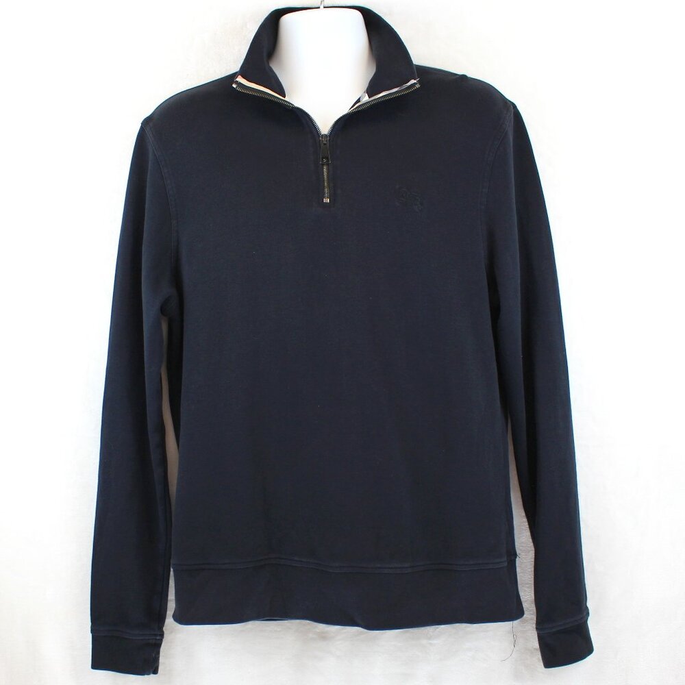 Burberry Wool Cotton 1/4 Zip Sweatshirt (L)
